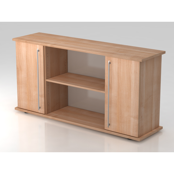 4032062132517 - PRO KAPA SB Sideboard mit Türen - Nussbaum Sideboard Relinggriff Kunststoff