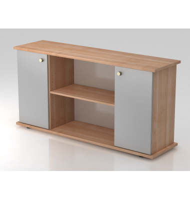 Sideboard 2 T&uuml;ren 166cm SG NussbaumSilber