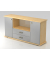 Sideboard 2 T&uuml;ren, 2 Sch&uuml;be SG AhornSilber