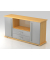 Sideboard 2 T&uuml;ren, 2 Sch&uuml;be CE BucheSilber