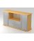 Sideboard 2 T&uuml;ren, 2 Sch&uuml;be RE BucheSilber