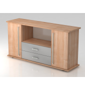 Sideboard 2 T&uuml;ren, 2 Sch&uuml;be CE Nussb.Nussb.