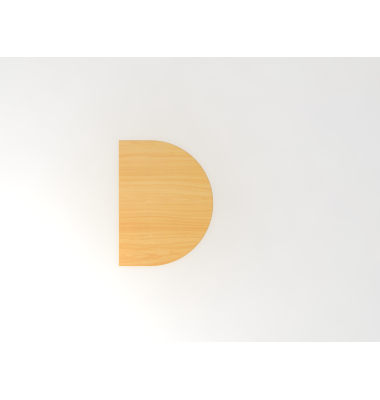 Anbautisch mit STF 60x80cm BucheWei&szlig;