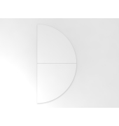 Anbautisch 2xViertelkreisSTF Wei&szlig;