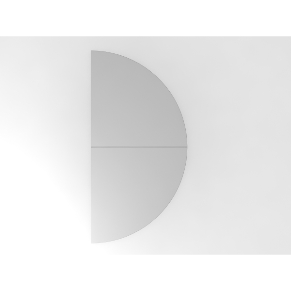 4032062138762 - Anbautisch 2xViertelkreisSTF GrauSilber 4032062138762 Hammerbacher