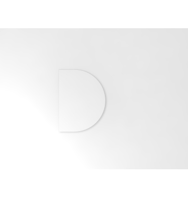 Anbautisch mit STF 60x80cm Wei&szlig;Silber