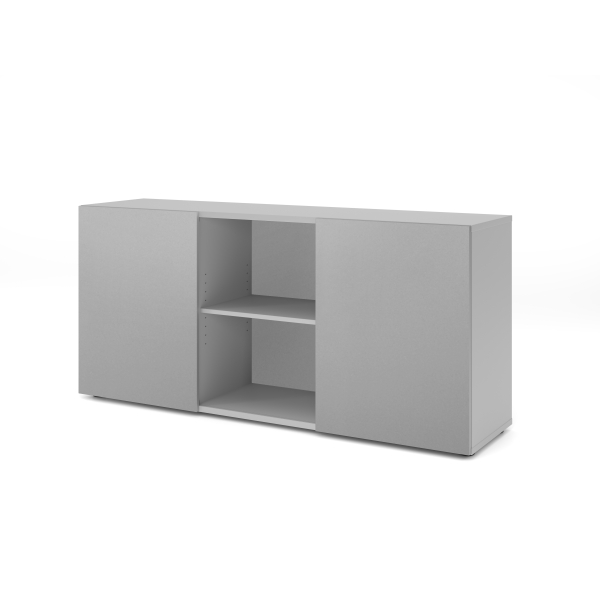 4032062140246 - Sideboard Haziender V1780 5 S lichtgrau silber 3 Fachböden 1600 x 420 x 748 cm