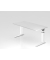 Schreibtisch VUS, manuell h&ouml;henverstellbar, 86cm (H), 160x80cm (BxT), wei&szlig; / wei&szlig;