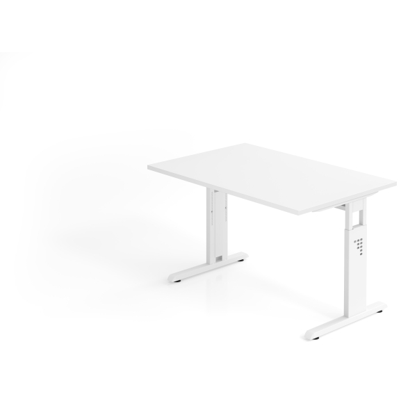 4032062142110 - Schreibtisch VOS manuell höhenverstellbar 85cm (H) 120x80cm (BxT) Weiß   weiß 4032062142110 Hammerbacher