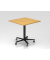 Sitz-Steh-Schreibtisch VST, mechanisch h&ouml;henverstellbar, 80x80cm (BxT), buche / schwarz