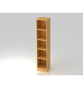 Regal schmal 5OH mit Sockelblende Buche