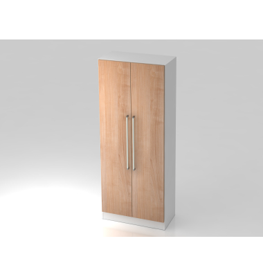 Garderobenschrank 5OH,SO-Bl. CE Wei&szlig;Nussb.