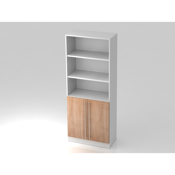 4032062146965 - PRO SIGNA G 7700 RE - 5 OH Weiß Nussbaum Schrank Relinggriff Kunststoff