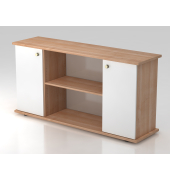 Sideboard 2 T&uuml;ren 166cm SG NussbaumWei&szlig;