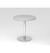 Besprechungstisch STF, 74,5cm (H), 80x80cm (BxT), rund, grau / chrom