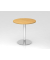 Besprechungstisch STF, 74,5cm (H), 80x80cm (BxT), rund, buche / chrom