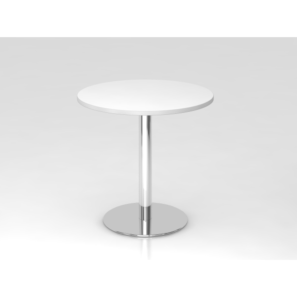 4032062147382 - Besprechungstisch VSTF 745cm (H) 80x80cm (BxT) Weiß   chrom 4032062147382 Hammerbacher