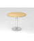 Besprechungstisch STF, 74,5cm (H), 100x100cm (BxT), rund, ahorn / chrom
