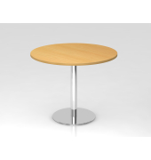 Besprechungstisch VSTF, 74,5cm (H), 100x100cm (BxT), buche / chrom