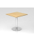 Besprechungstisch STF, 74,5cm (H), 80x80cm (BxT), quadratisch, ahorn / chrom