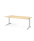 Schreibtisch VBS, 74cm (H), 200x100cm (BxT), ahorn / silber