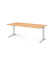 Schreibtisch VBS, 74cm (H), 200x100cm (BxT), buche / silber