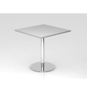 Besprechungstisch STF, 74,5cm (H), 80x80cm (BxT), quadratisch, grau / chrom