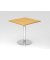 Besprechungstisch STF, 74,5cm (H), 80x80cm (BxT), quadratisch, buche / chrom