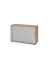 Rollladenschrank V1732/V1733 V1732S/N/S/CE, abschlie&szlig;bar, 2 OH, nussbaum/silber, 120x74,8x40cm (BxHxT)