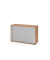 Rollladenschrank V1732/V1733 V1732S/N/S/RE, abschlie&szlig;bar, 2 OH, nussbaum/silber, 120x74,8x40cm (BxHxT)