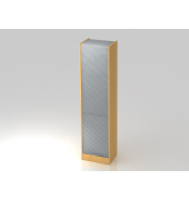 Rollladenschrank V6 VSET50/6/S/BM, abschlie&szlig;bar, 5 OH, grau/silber, 50x200,4x40cm (BxHxT)