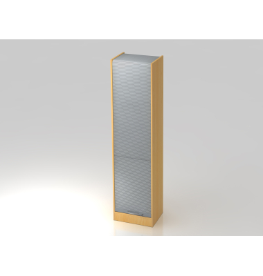 Rollladenschrank V6 VSET50/6/S/BM, abschlie&szlig;bar, 5 OH, grau/silber, 50x200,4x40cm (BxHxT)