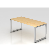 Schreibtisch O-Fu&szlig; eckig 180x80cm Ahorn