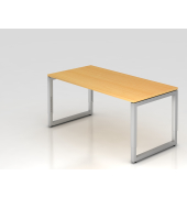 Schreibtisch O-Fu&szlig; eckig 160x80cm Buche