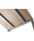 Schreibtisch VRS, manuell h&ouml;henverstellbar, 85cm (H), 180x80cm (BxT), wei&szlig; / silber