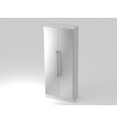 Garderobenschrank 5OH,SO-Bl. CE Wei&szlig;Silber