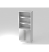 Regal 5OH,2T&uuml;ren unt.SO-Bl. CE Wei&szlig;Silber