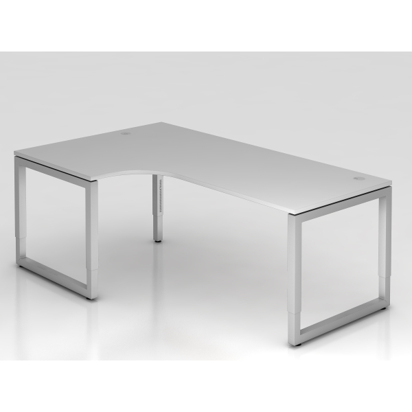 4032062156803 - Schreibtisch VRS manuell höhenverstellbar 85cm (H) 200x120cm (BxT) Grau   silber 4032062156803 Hammerbacher