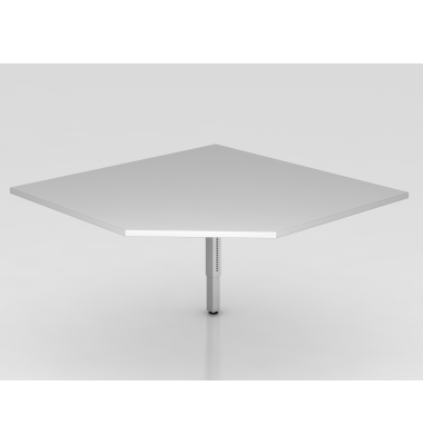 Verkettungspl.trapez f&uuml;r STF eckig GrauSilb.