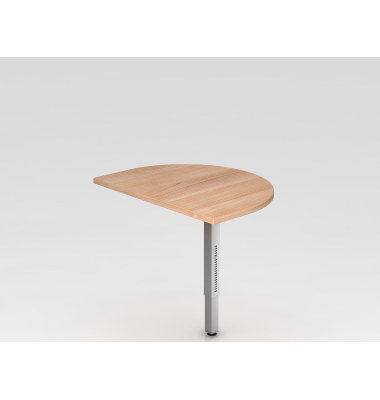 Anbautisch mit STF eckig 60x80cm Nussb.S