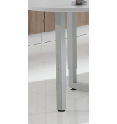 St&uuml;tzfu&szlig; quadratisch R Silber