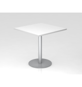 Besprechungstisch VSTF, 74,5cm (H), 80x80cm (BxT), wei&szlig; / silber