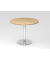 Besprechungstisch STF, 74,5cm (H), 100x100cm (BxT), rund, eiche / chrom