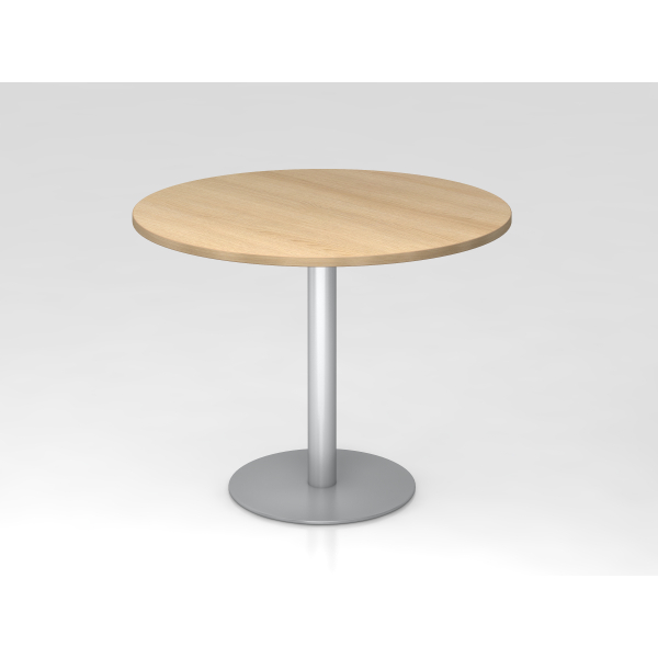 4032062157572 - Besprechungstisch VSTF 745cm (H) 100x100cm (BxT) Eiche   silber 4032062157572 Hammerbacher