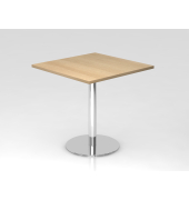 Besprechungstisch VSTF, 74,5cm (H), 80x80cm (BxT), eiche / chrom