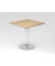 Besprechungstisch STF, 74,5cm (H), 80x80cm (BxT), quadratisch, eiche / chrom