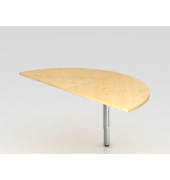 Anbautisch 2xViertelkreisSTF eckig AhornS