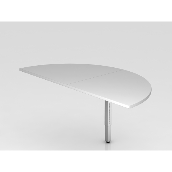 4032062160329 - Anbautisch 2xViertelkreisSTF eckig GrauS 4032062160329 Hammerbacher