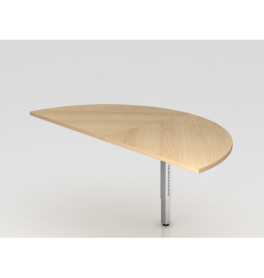 Anbautisch 2xViertelkreisSTF eckig EicheS