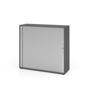 Rollladenschrank V1732/V1733 V1733S/G/S/BM, abschlie&szlig;bar, 3 OH, graphit/silber, 120x110x40cm (BxHxT)